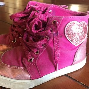 Gymboree Girls 11 Pink High Top Shoe
